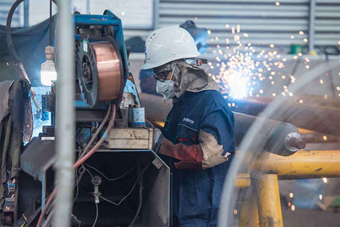 河间网架焊接车间